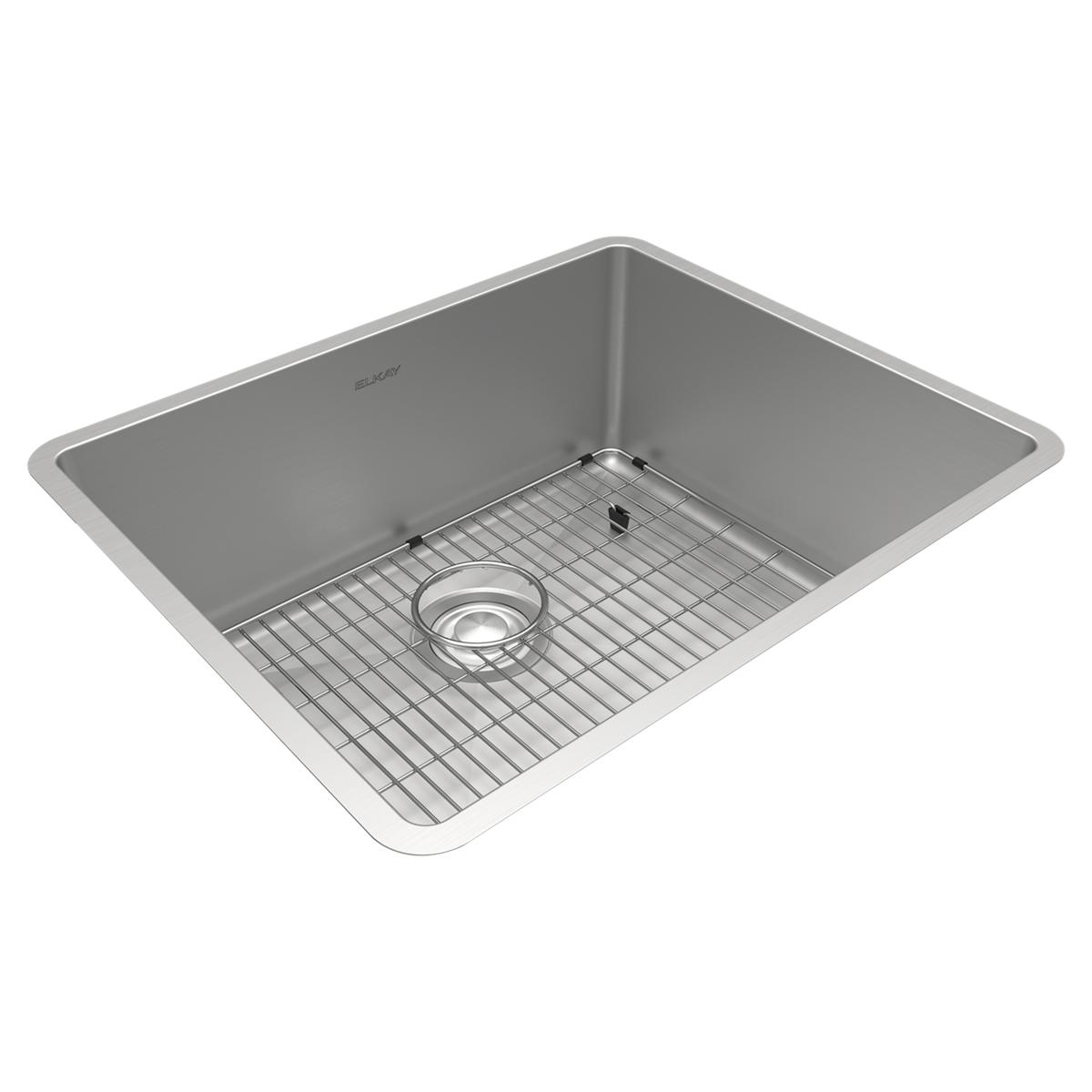 Elkay Crosstown High - Quality 18 Gauge Stainless Steel 22.5 x 18.5 x 9 Single Bowl Undermount Kitchen Sink Kit