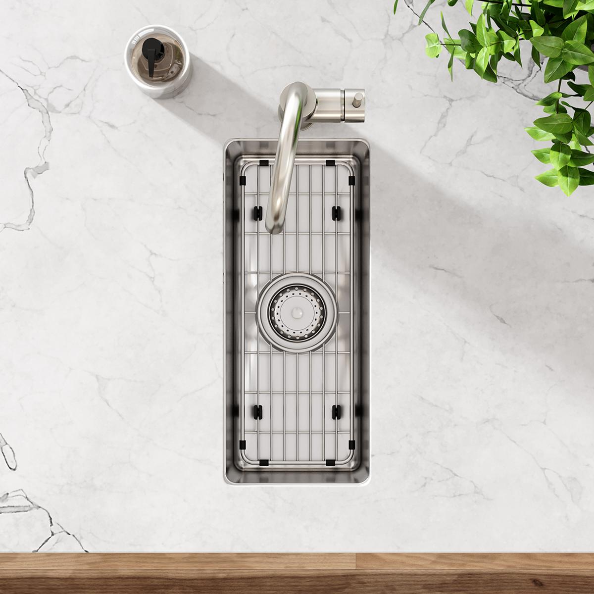 Elkay Crosstown High - Quality Stainless Steel Bottom Grid with Dimensions of 6 - 1/4 Inches by 16 - 3/4 Inches by 1 - 1/4 Inches