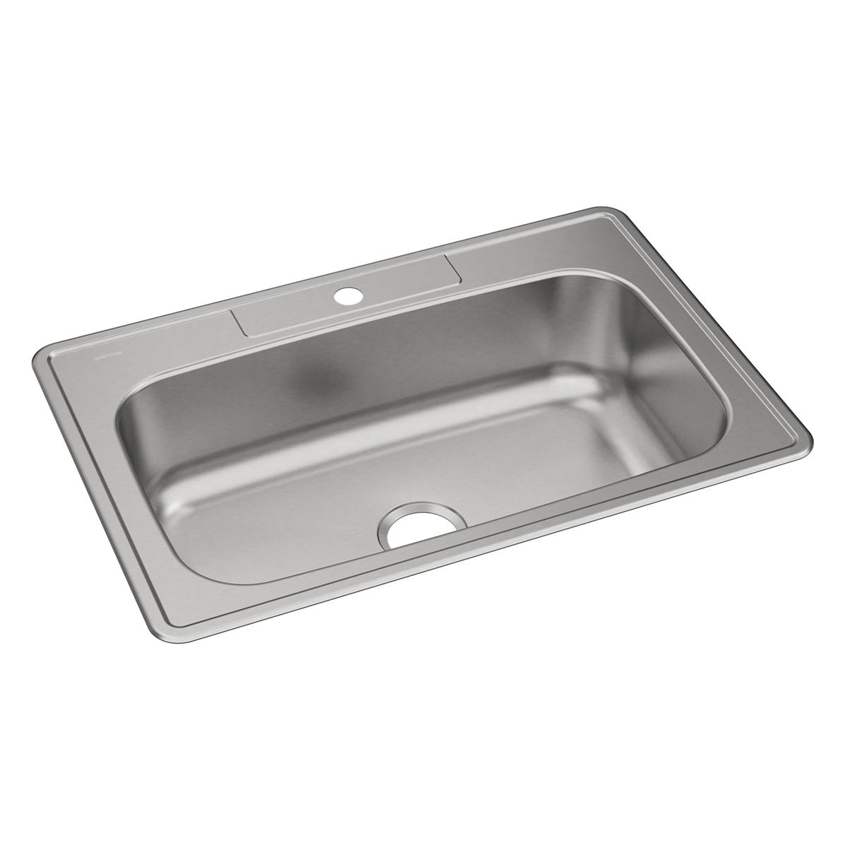 Elkay Dayton 33 x 22 x 8-1/16 Stainless Steel Single Bowl Drop-in Kitchen Sink