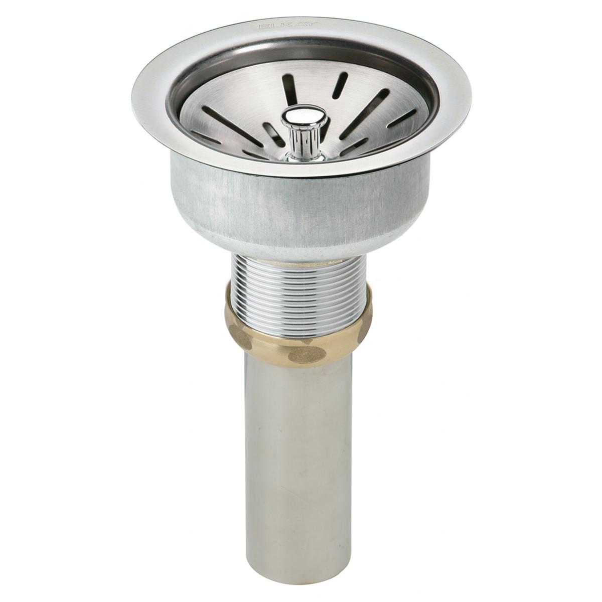 Elkay Celebrity Single Bowl Drop - in Stainless Steel Classroom Sink with 12 - 1/2 Inch Faucet and Bubbler Kit, Dimensions 25 x 17 x 6 - 7/8 Inches