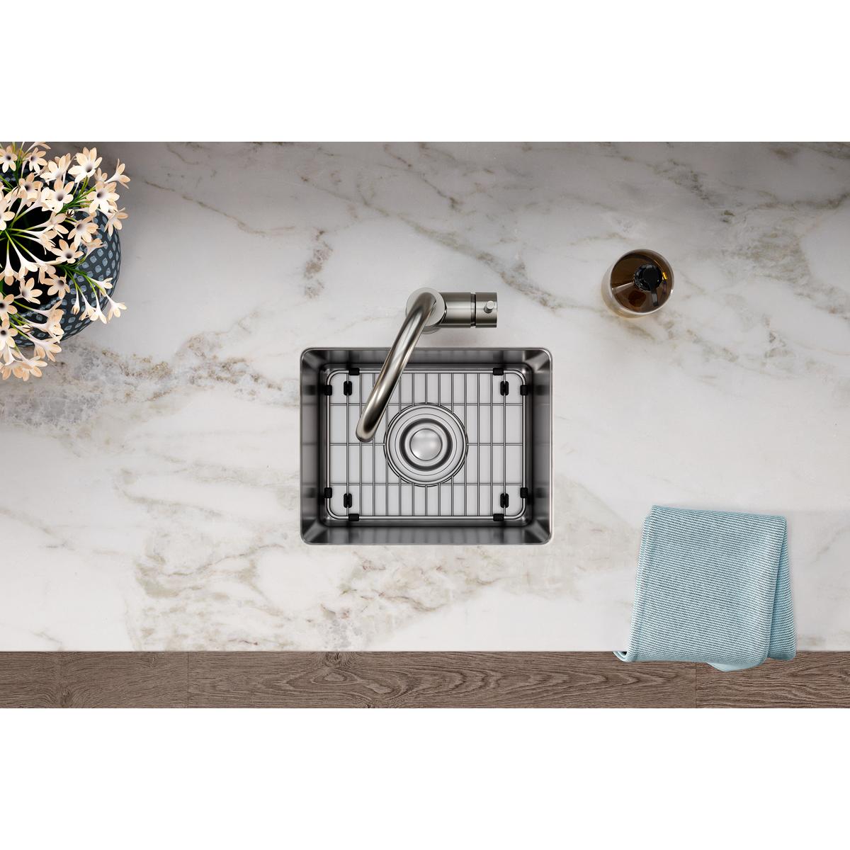 Elkay Crosstown Stainless Steel Bottom Grid for Sink - 11 Inches by 8-1/4 Inches by 1-1/4 Inches