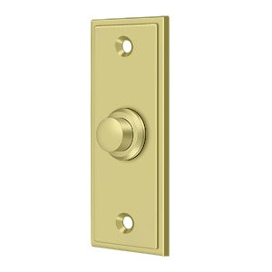 Deltana Modern Rectangular-Style Contemporary Door Bell Button for Home Entrance