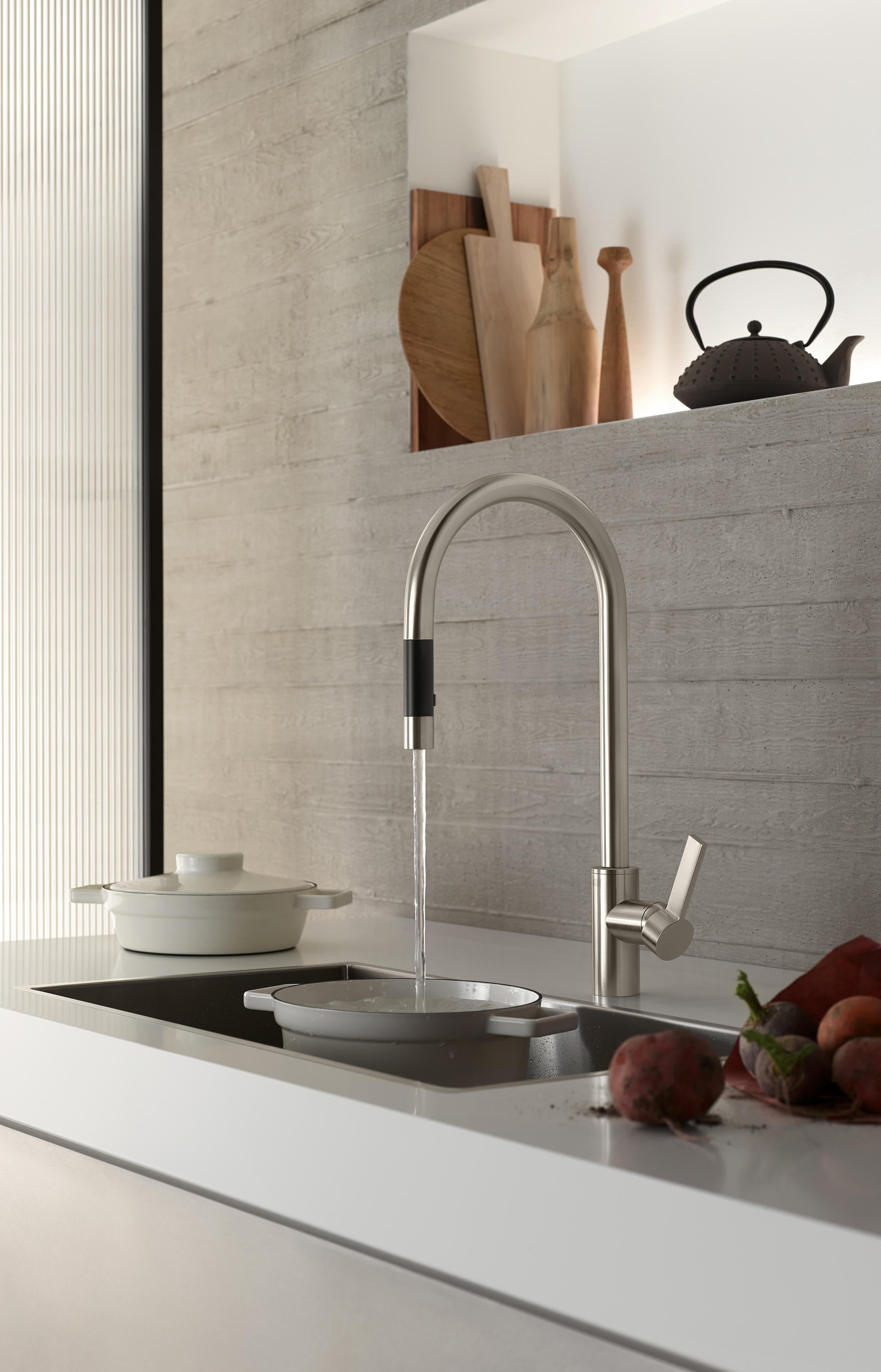 Dornbracht TARA ULTRA High - Performance Single - Lever Pull - Down Kitchen Mixer with Versatile Spray Function