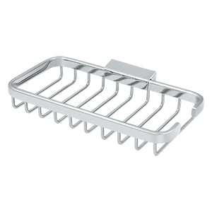 Deltana 8 x 4 Rectangular Solid Brass Wire Basket for Bathroom Storage