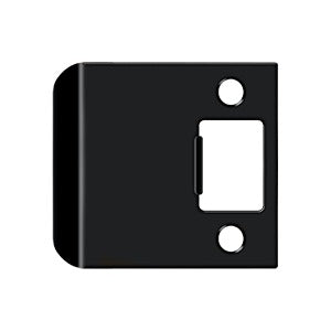 Deltana Solid Brass Extended Lip Strike Plate, 2 1/4 x 2-1/2