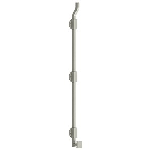 Deltana 26-Inch Solid Brass Modern Offset Surface Bolt for Enhanced Door Security