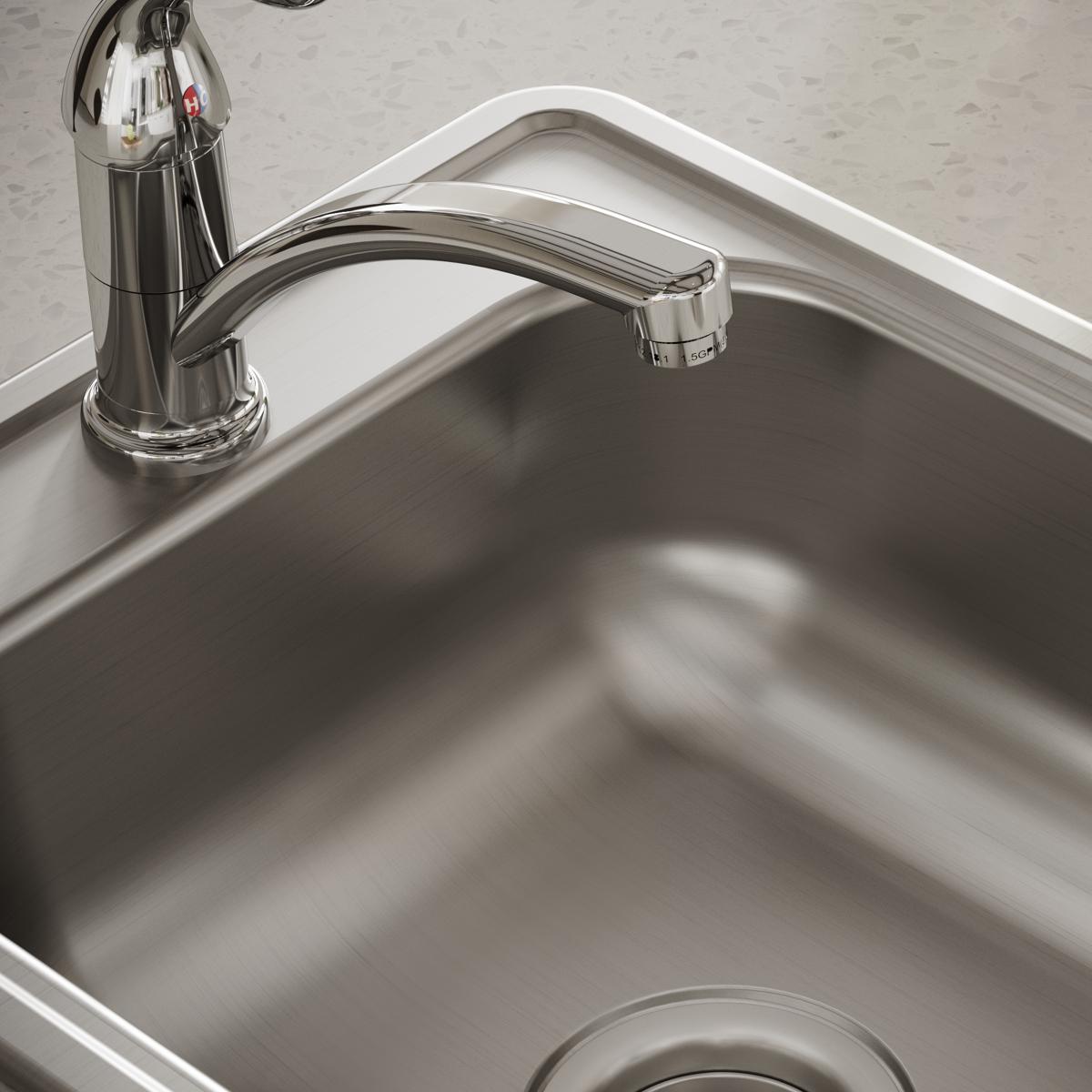 Elkay Dayton 22-Gauge Stainless Steel 17 x 19 x 6-1/8 Single Bowl Drop-in Bar Sink