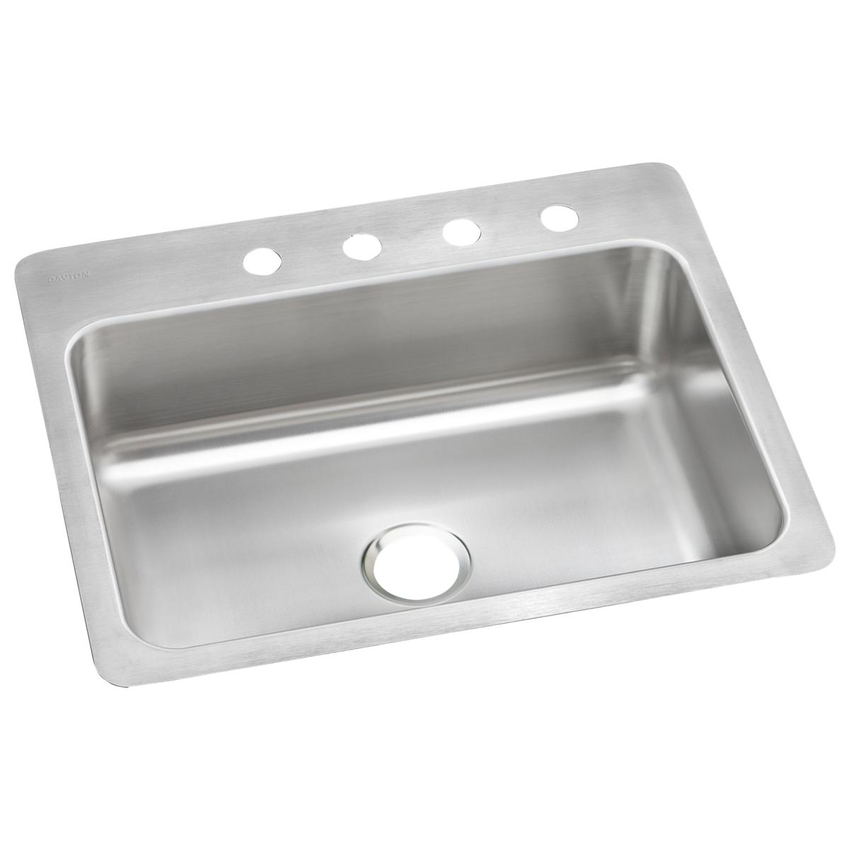 Elkay Dayton 27-Inch by 22-Inch by 8-Inch Single Bowl Dual Mount Kitchen Sink for Enhanced Culinary Spaces