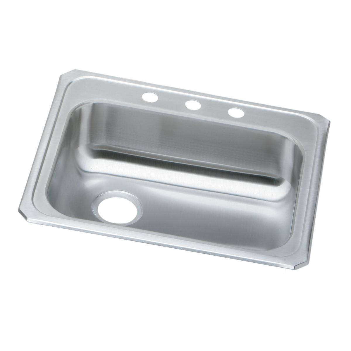 Elkay Celebrity 25 x 21-1/4 x 5-3/8 Single Bowl Drop-in Kitchen Sink with Left Drain
