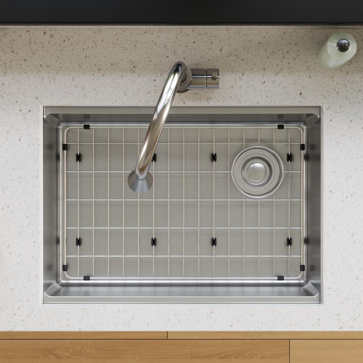 Elkay Crosstown Durable Stainless Steel 22-1/4 x 14-1/4 x 1-1/4 Bottom Grid for Sink Protection