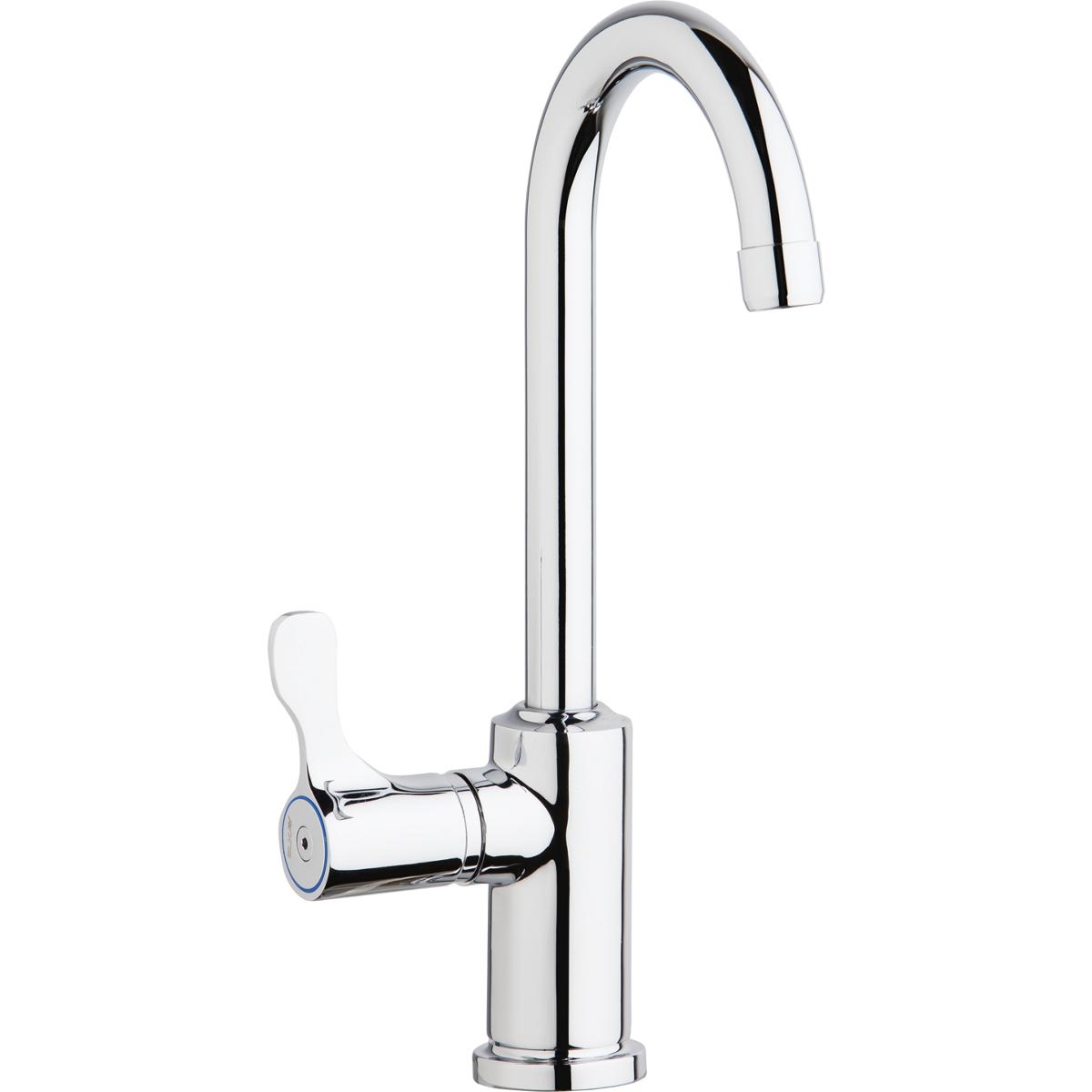 Elkay Celebrity Single Bowl Drop - in Stainless Steel Classroom Sink with 12 - 1/2 Inch Faucet and Bubbler Kit, Dimensions 25 x 17 x 6 - 7/8 Inches