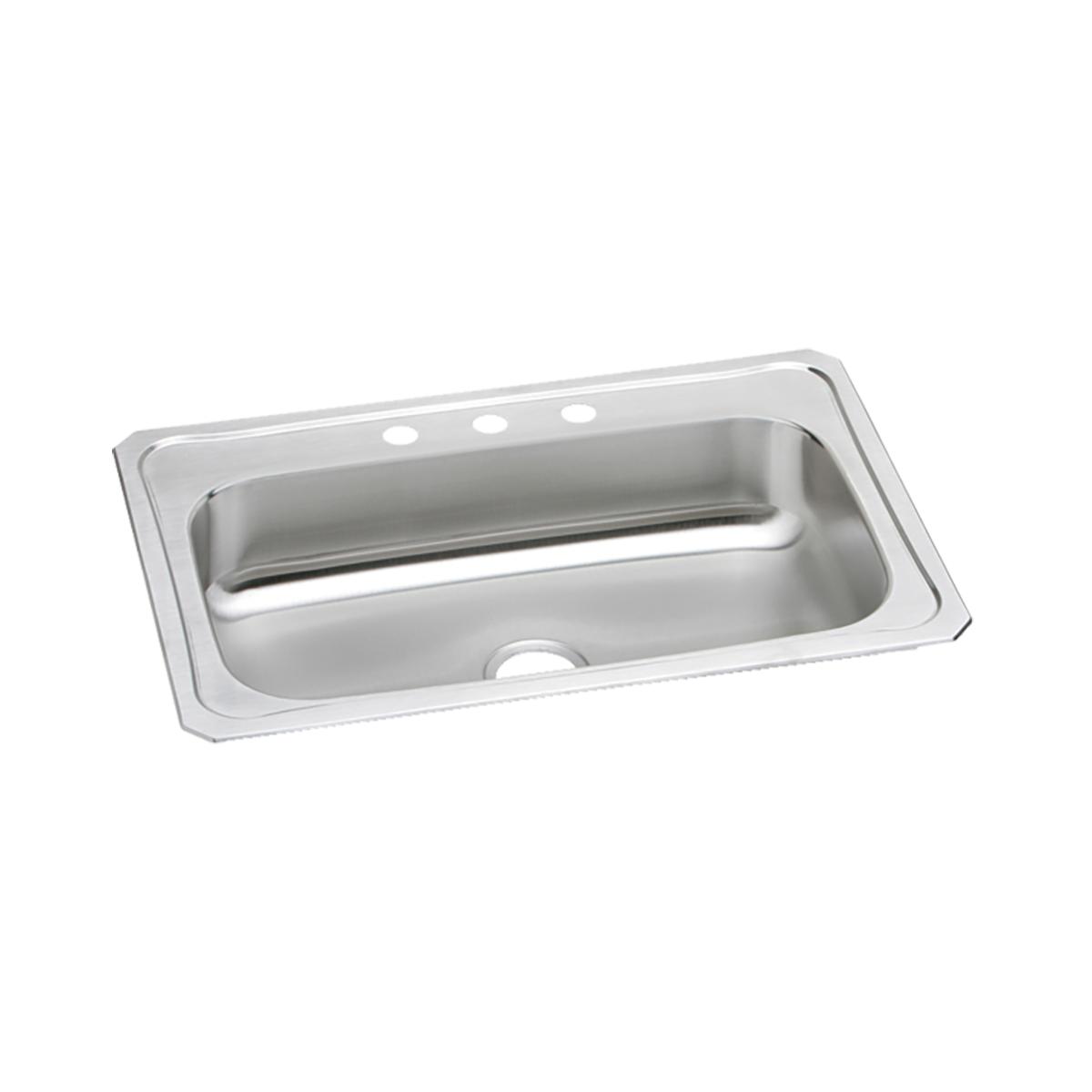 Elkay Celebrity Single Bowl Drop - in Kitchen Sink, Measuring 33 Inches by 22 Inches by 7 Inches