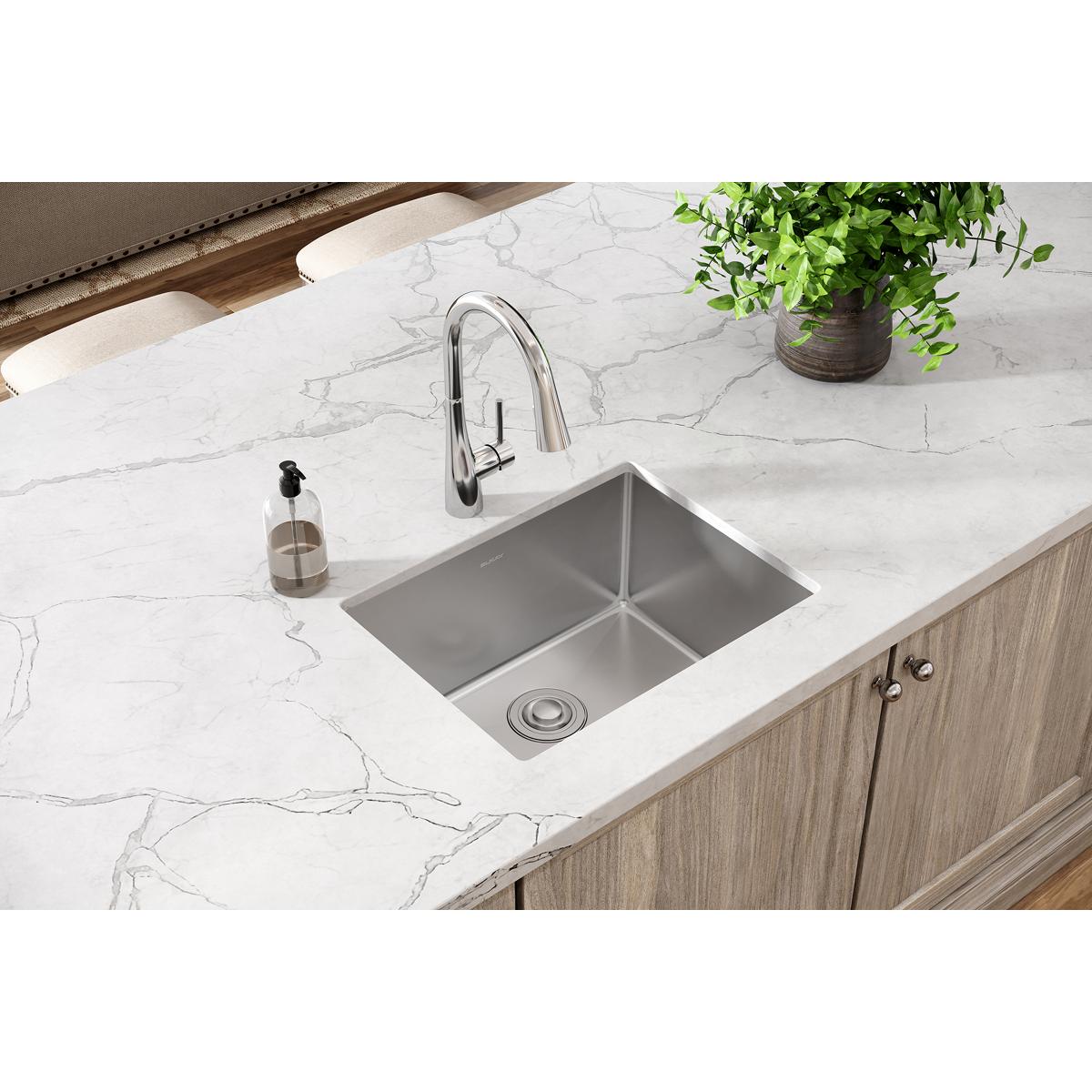 Elkay Crosstown Single Bowl Undermount Kitchen Sink - 16 Gauge, 23.5 x 18.25 x 10 Inches