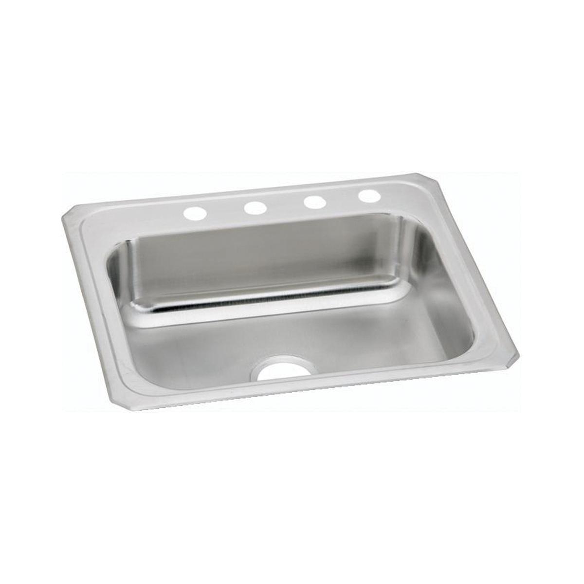 Elkay Celebrity Single Bowl Drop - in Kitchen Sink, Dimensions 25 x 21 - 1/4 x 6 - 7/8 Inches