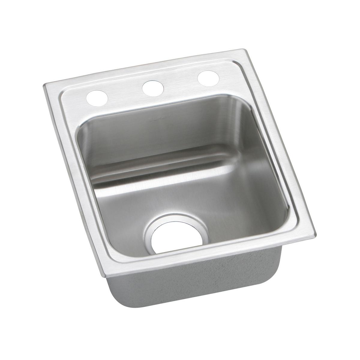 Elkay Lustertone Classic 13 x 16 x 5-1/2 Single Bowl Drop-in ADA Sink with Quick-clip for Durable Elegance