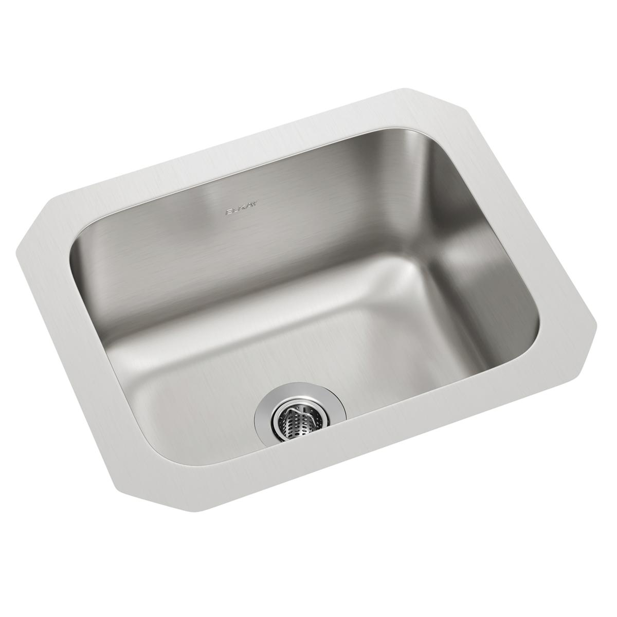Elkay Lustertone Classic Single Bowl Undermount Bar Sink Kit - 14.5 Inches by 11.75 Inches by 7 Inches