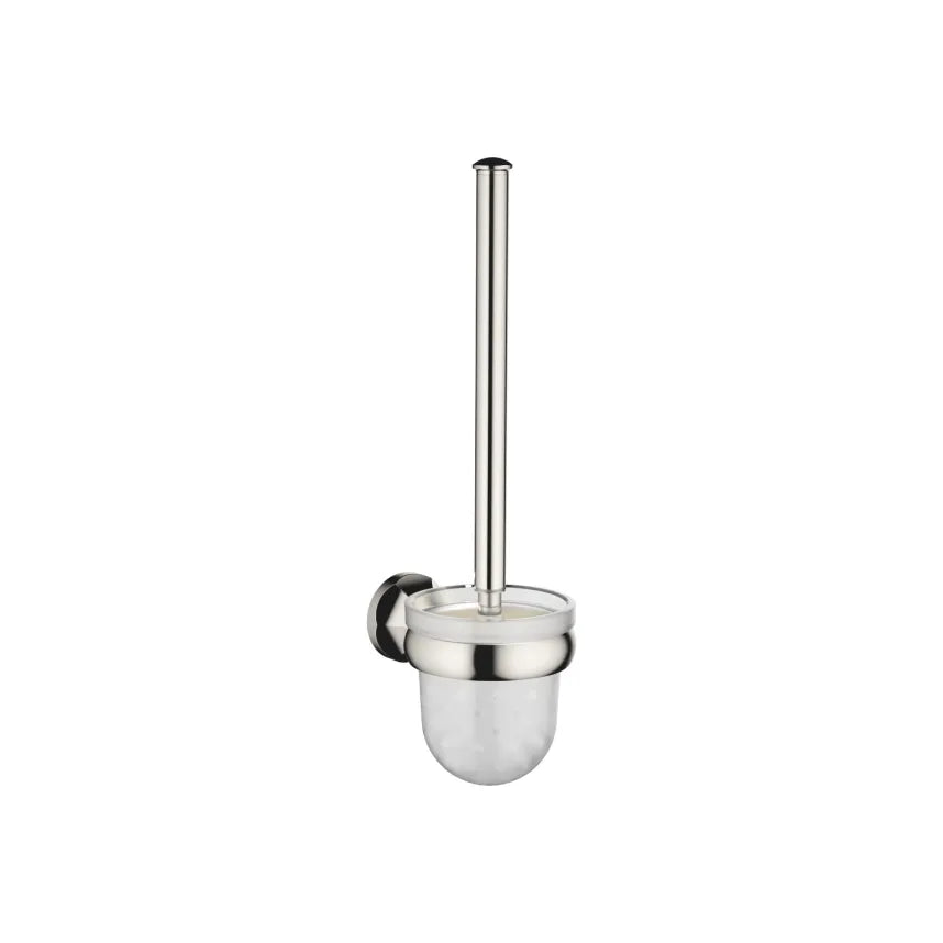 Dornbracht MADISON Wall - Mounted Frosted Glass Toilet Brush Set for Elegant Bathrooms