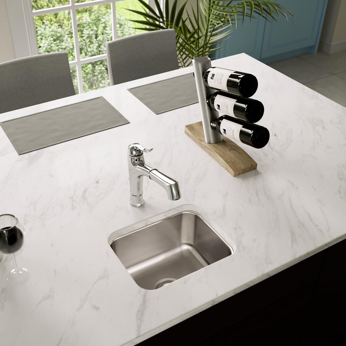 Elkay Lustertone Classic Single Bowl Undermount Bar Sink - 14.5 Inches by 11.75 Inches by 7 Inches