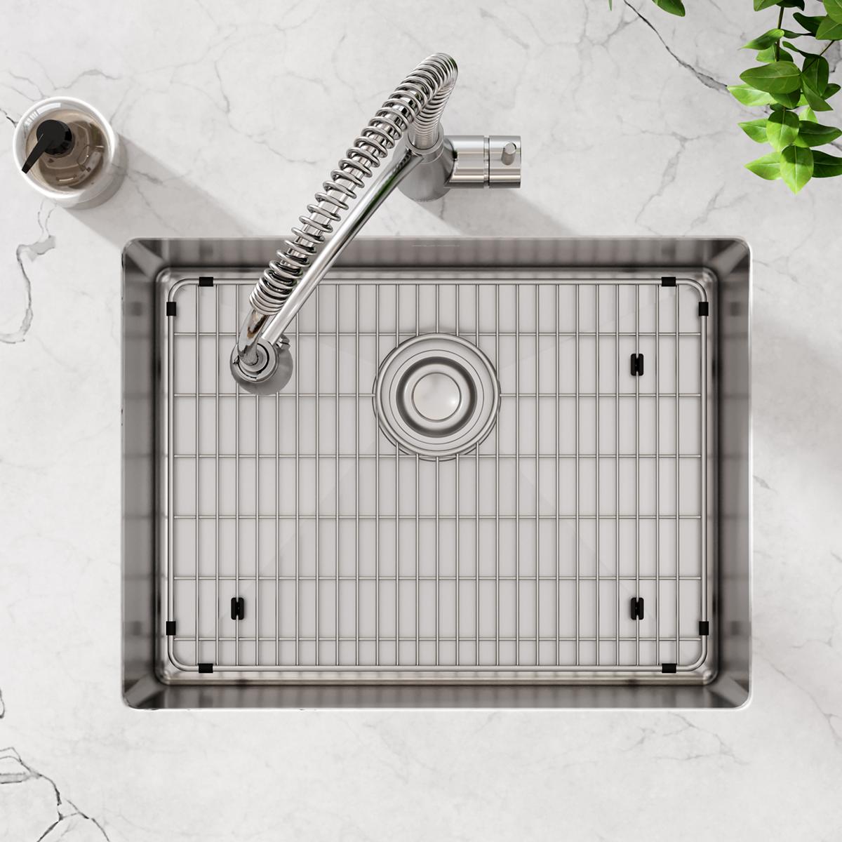 Elkay Crosstown Single Bowl Undermount Kitchen Sink Kit with 16 Gauge Stainless Steel, Measuring 23-1/2 x 18-1/4 x 8 Inches