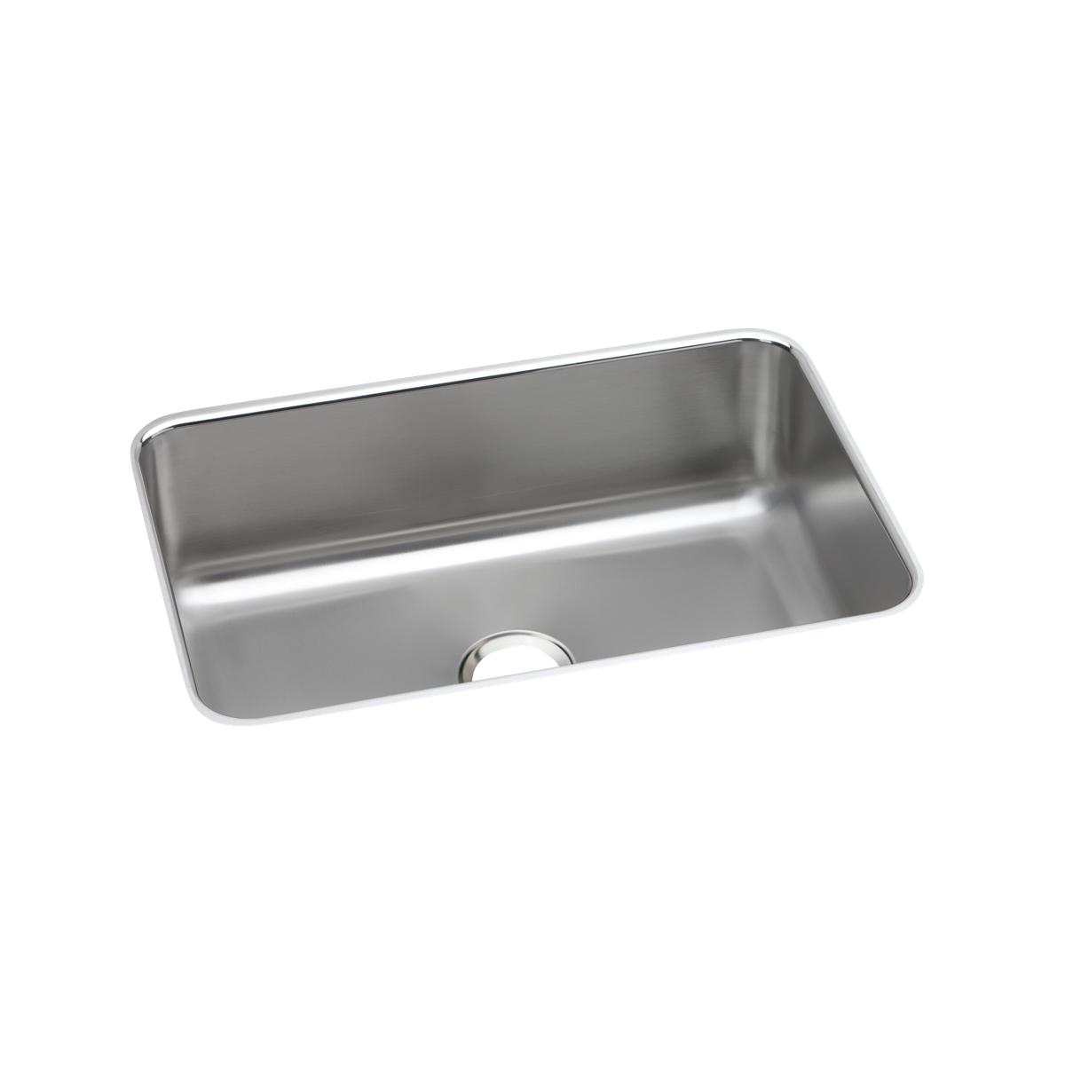 Elkay Dayton High - Quality 18 - Gauge Stainless Steel Single Bowl Undermount Kitchen Sink with Dimensions 26 - 1/2 x 18 - 1/2 x 8