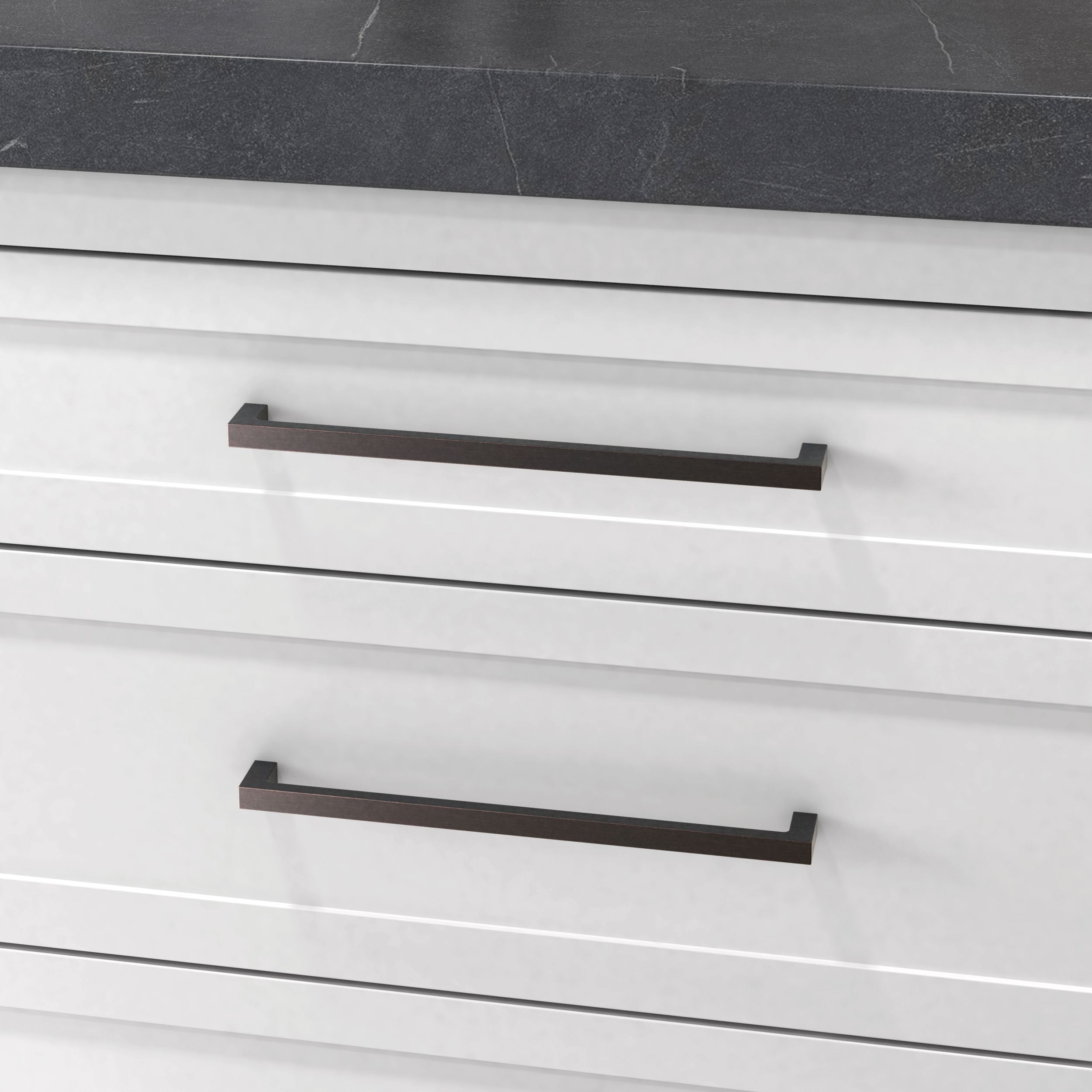Baldwin's Contemporary Solid Brass Cabinet Pull in Various Sizes
