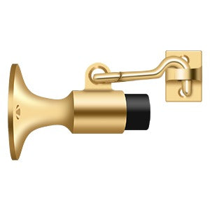 Deltana Solid Brass Wall - Mount Door Bumper with Holder for Heavy Doors