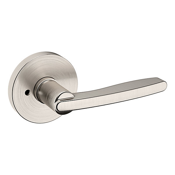 Baldwin Contemporary Tubular Lever Set with 5046 Round Rose for Doors
