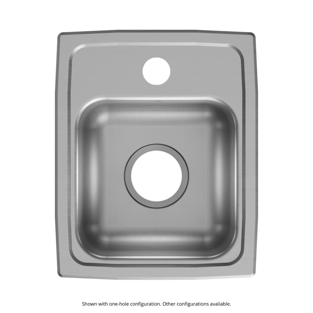 Elkay Lustertone Classic 13x16x6 Single Bowl Drop - in ADA - compliant Stainless Steel Sink