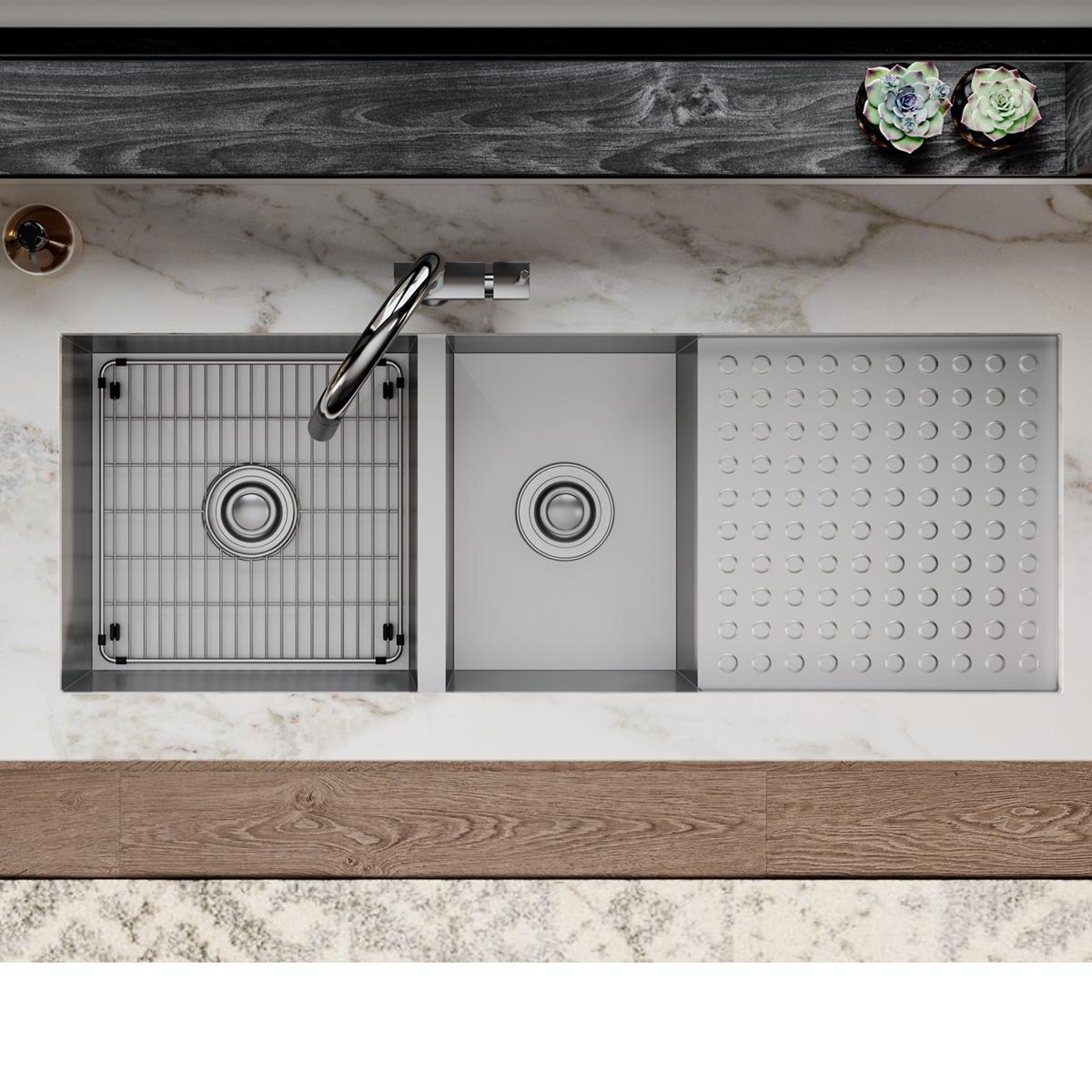 Elkay Crosstown High - Quality Stainless Steel 14 - 3/8 Inches by 14 - 3/8 Inches by 1 - 1/4 Inches Bottom Grid for Elkay Sinks
