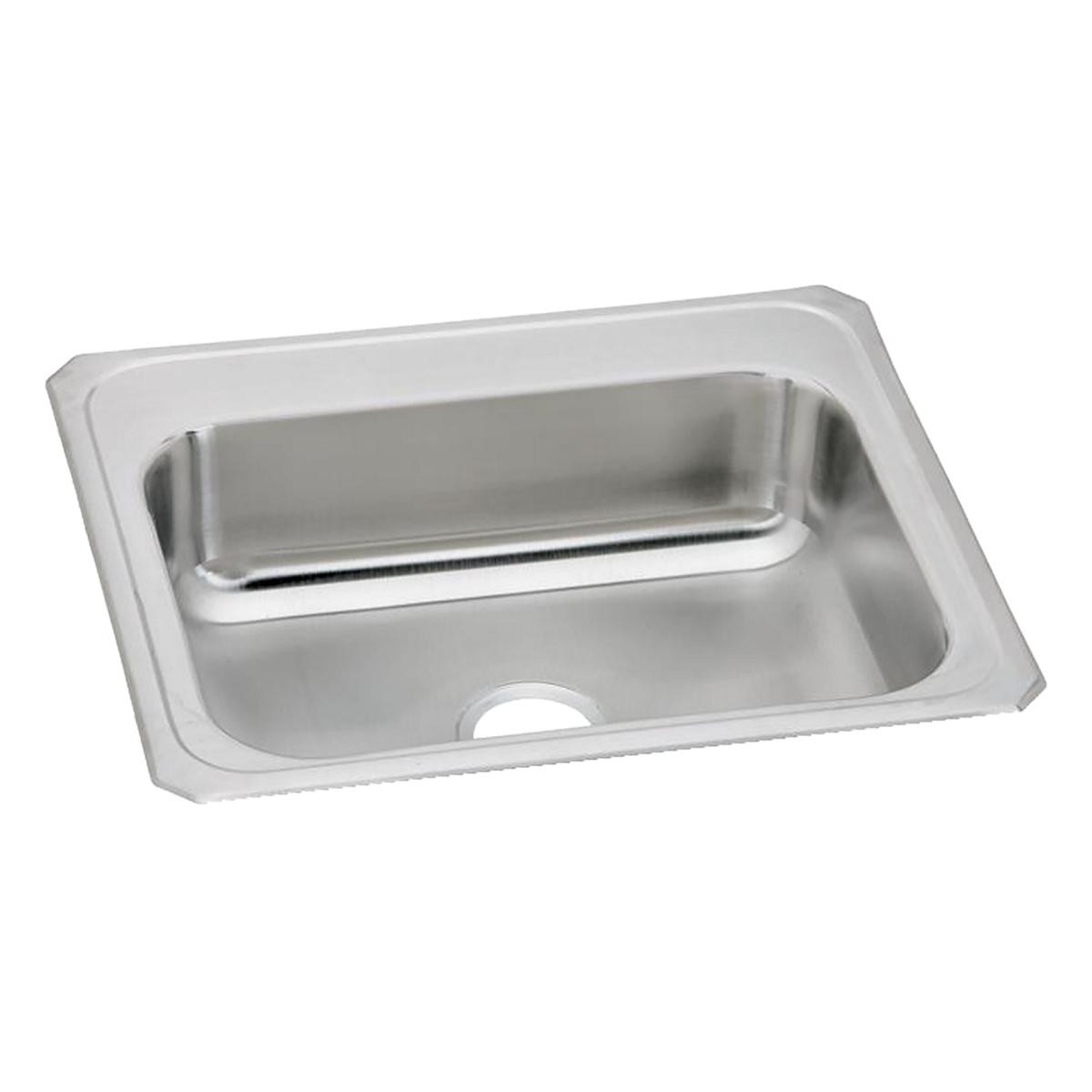 Elkay Celebrity Single Bowl Drop - in Sink, 25 x 22 x 7, High - Grade Stainless Steel