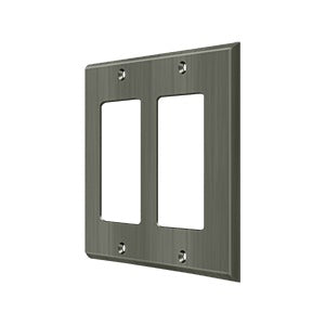 Deltana Double Rocker Switch Plate: Elegant and Durable Solid Brass