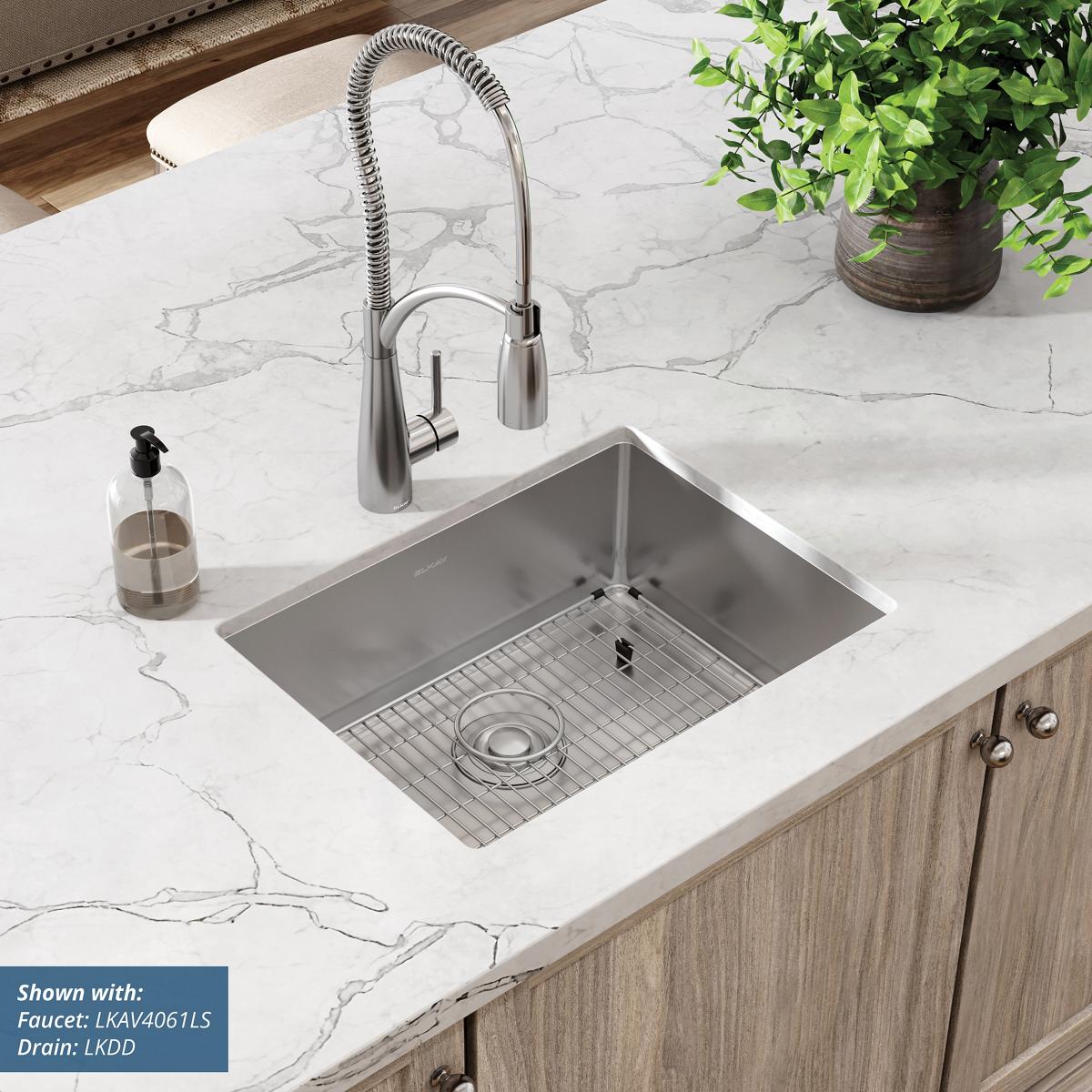 Elkay Crosstown Single Bowl Undermount Kitchen Sink - 16 Gauge Stainless Steel, 23-1/2 x 18-1/4 x 8 Dimensions
