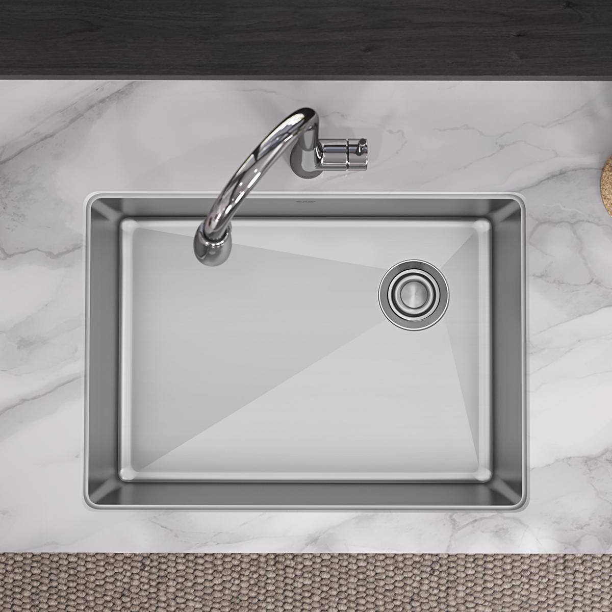 Elkay Crosstown 18-Gauge Single Bowl Undermount Kitchen Sink - 25.5 x 18.5 x 9 Inches
