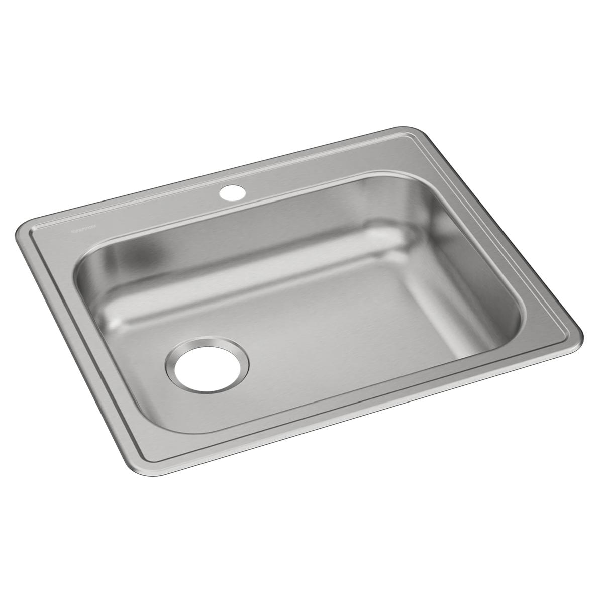 Elkay Dayton High - Quality 25 x 21 - 1/4 x 5 - 3/8 Single Bowl Drop - in Sink with Left Drain