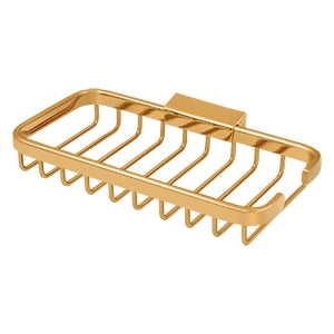 Deltana 8 x 4 Rectangular Solid Brass Wire Basket for Bathroom Storage