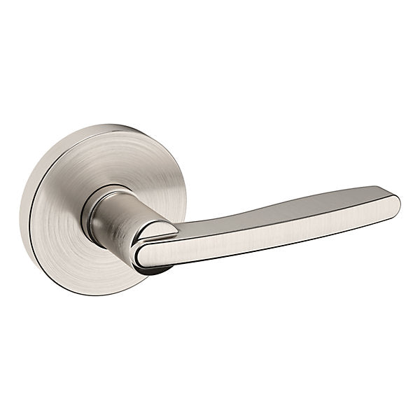 Baldwin Contemporary Tubular Lever Set with 5046 Round Rose for Doors