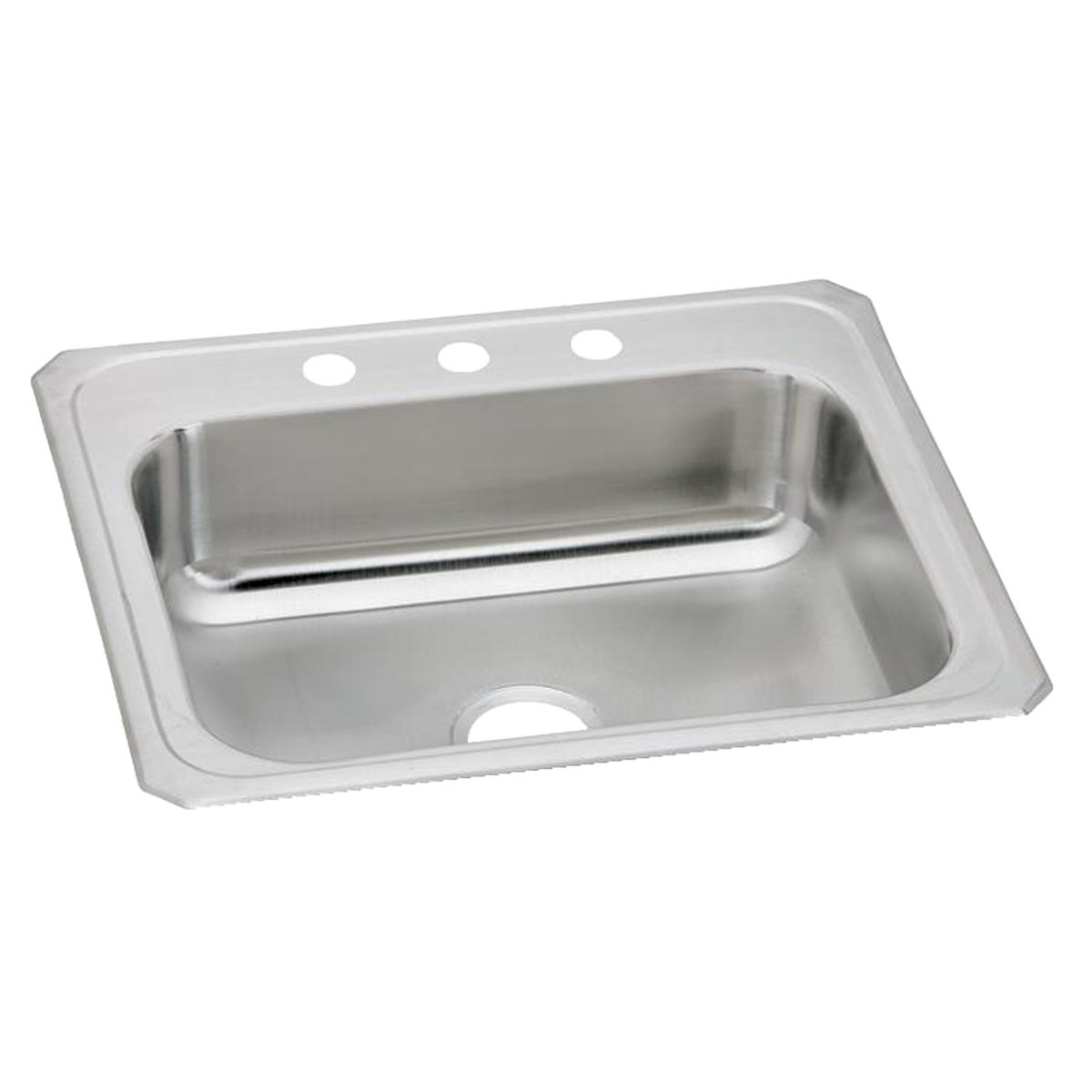 Elkay Celebrity Single Bowl Drop - in Sink, 25 x 22 x 7, High - Grade Stainless Steel