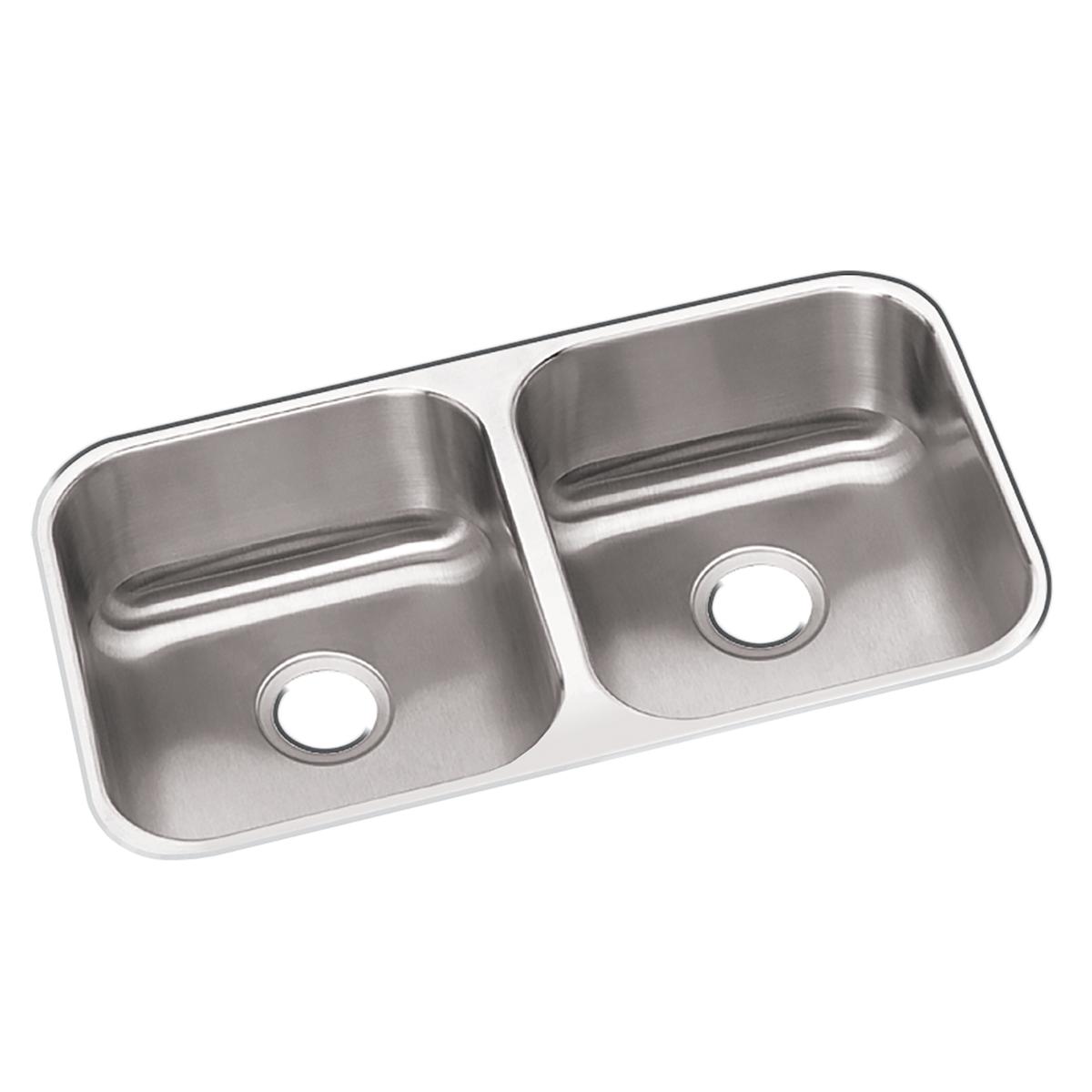 Elkay Dayton Undermount Equal Double Bowl Sink, 31-3/4 x 18-1/4 x 8