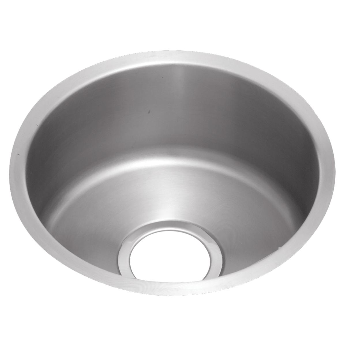 Elkay Lustertone Classic 14-3/8 x 14-3/8 x 6 Single Bowl Undermount Stainless Steel Sink Kit