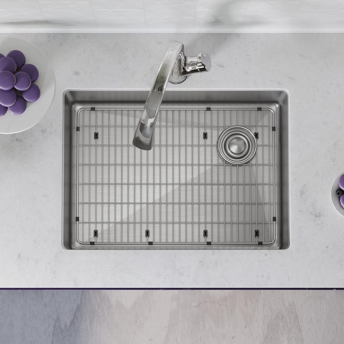 Elkay Crosstown Single Bowl Undermount Kitchen Sink Kit with Filtered Faucet - 18 Gauge, 25-1/2 x 18-1/2 x 9 Dimensions