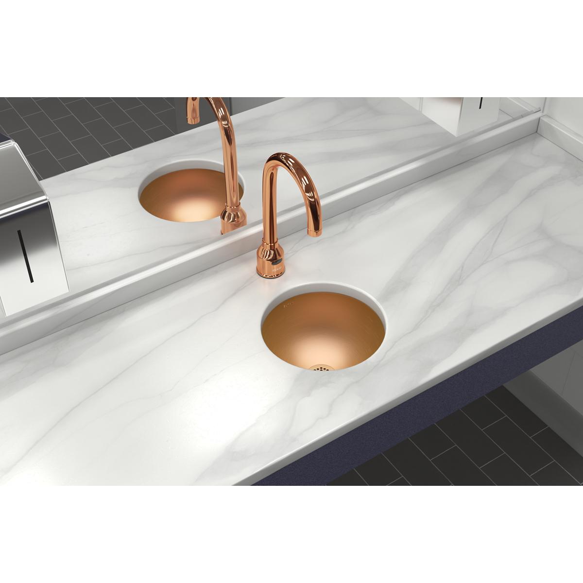 Elkay CuVerro Antimicrobial Copper 11-3/8" x 11-3/8" x 4-3/4" Single-Bowl Undermount Bathroom Sink with Hygienic Benefits