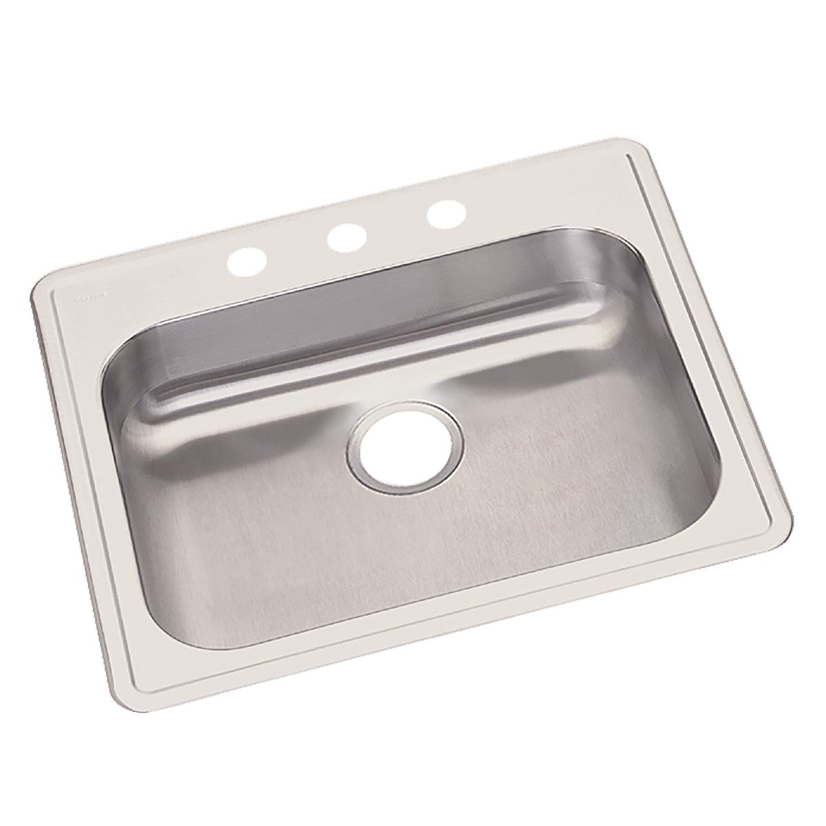 Elkay Dayton 25 x 21-1/4 x 5-3/8 High - quality Single Bowl Drop - in Stainless Steel Sink