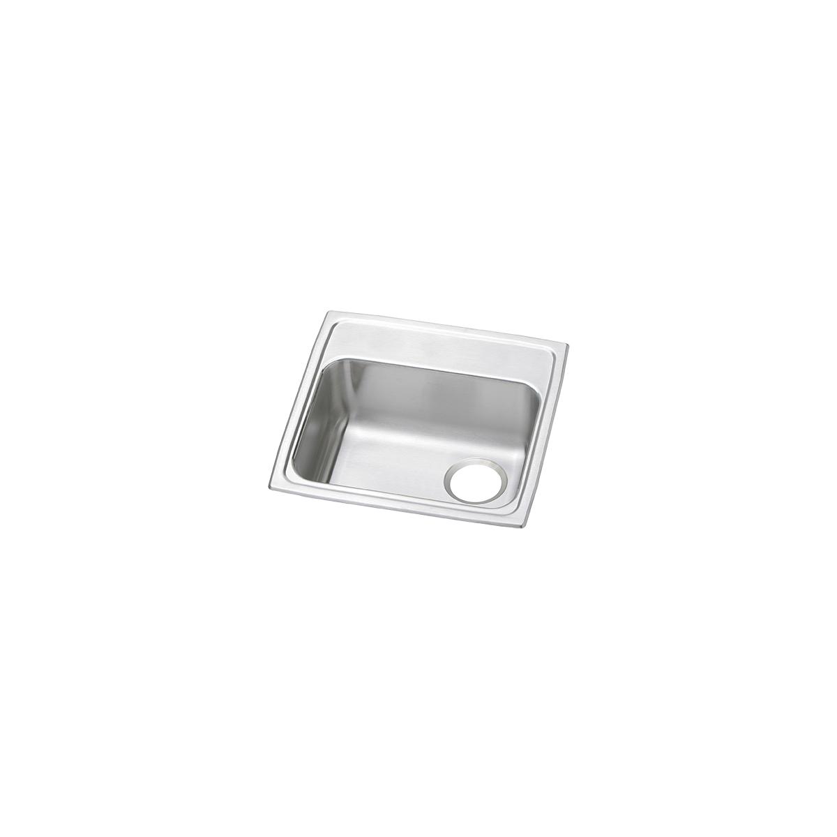 Elkay Celebrity Single Bowl Drop - in ADA - compliant Kitchen Sink, 19 - 1/2 Inches by 19 Inches by 5 - 1/2 Inches, with Quick - clip Mounting System and Right - side Drain