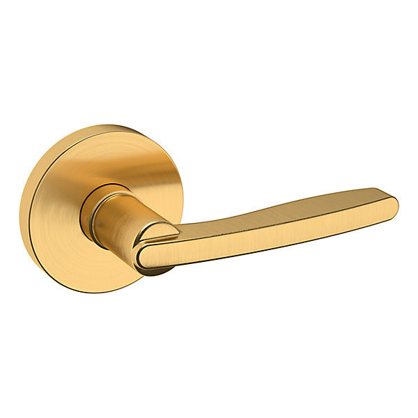 Baldwin Contemporary Tubular Lever Set with 5046 Round Rose for Doors