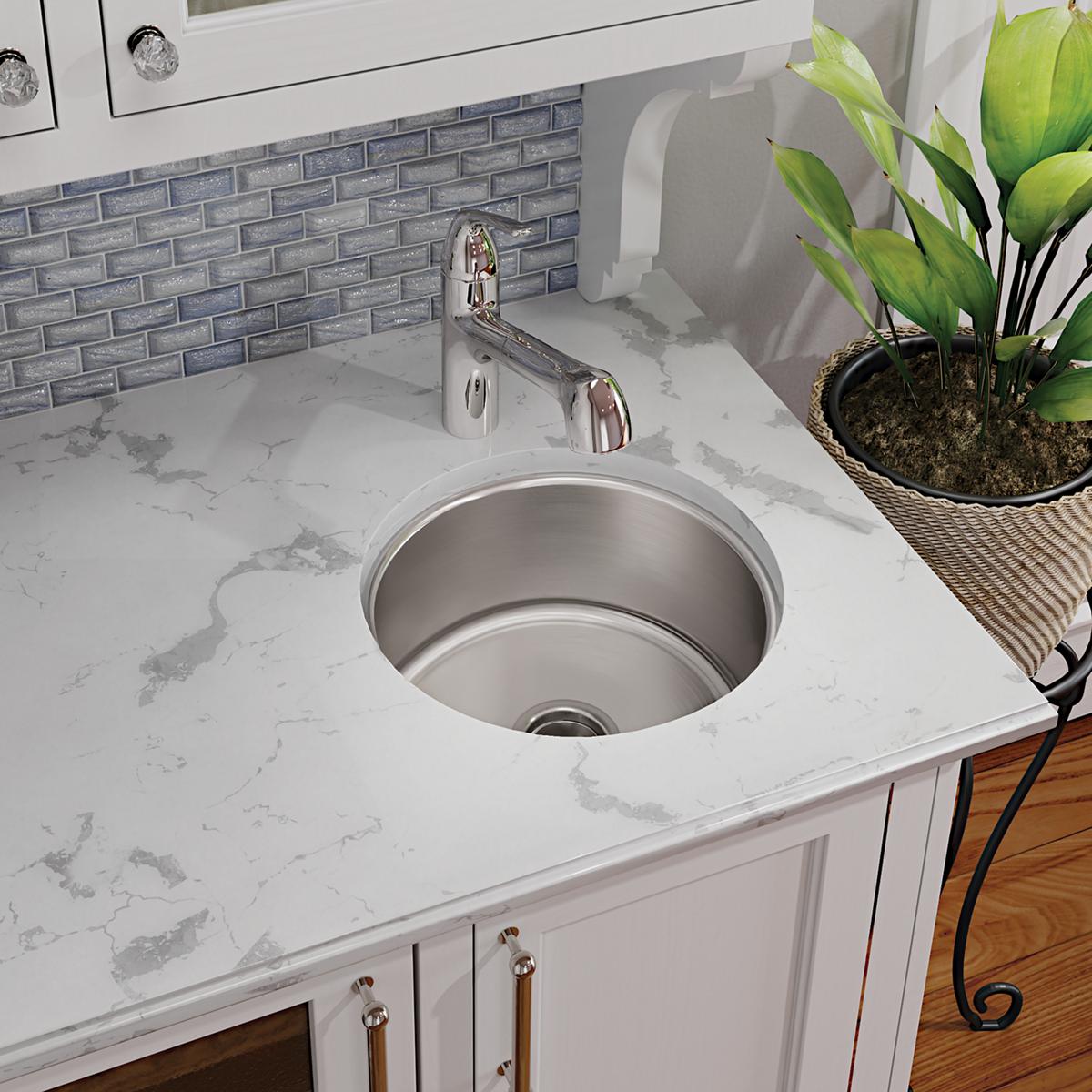 Elkay Dayton High - Quality 14 - 3/8 x 14 - 3/8 x 6 Single Bowl Undermount Stainless Steel Sink