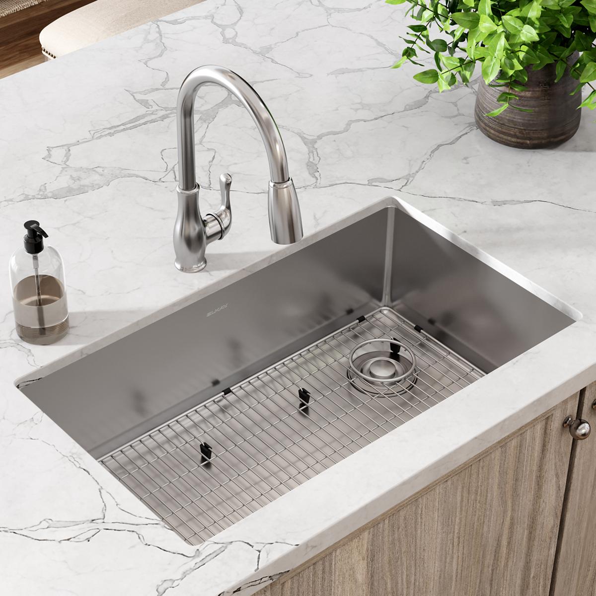 Elkay Crosstown 18 Gauge Single Bowl Undermount Sink Kit - 31.5 x 18.5 x 9
