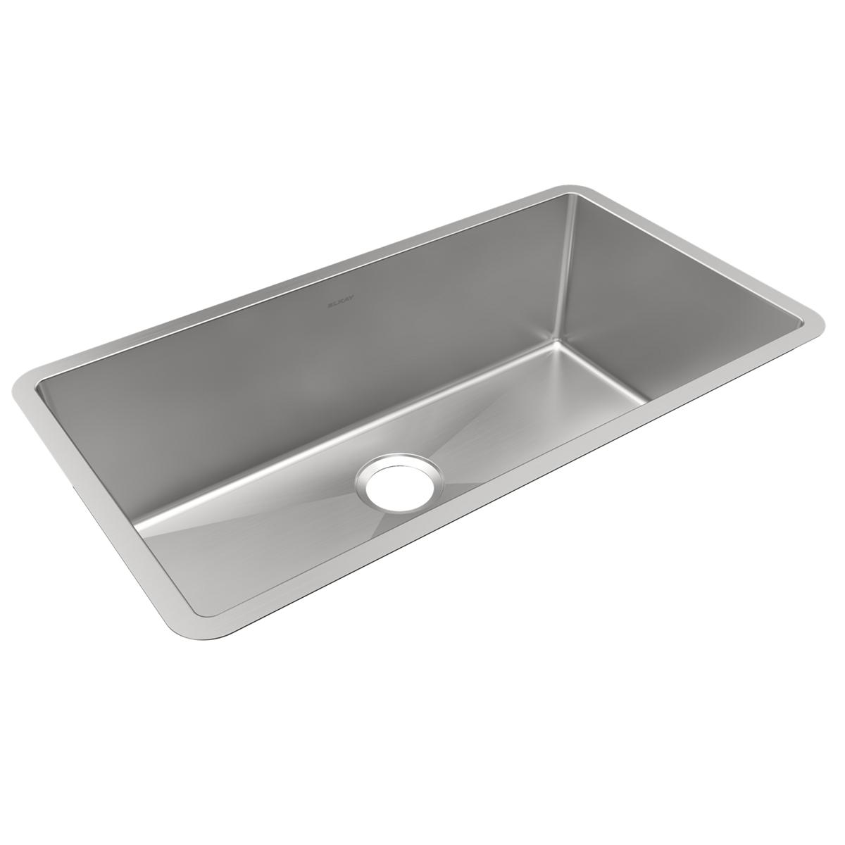 Elkay Crosstown 16 Gauge Stainless Steel Single Bowl Undermount Kitchen Sink with Dimensions of 32-1/2 x 18 x 10 Inches