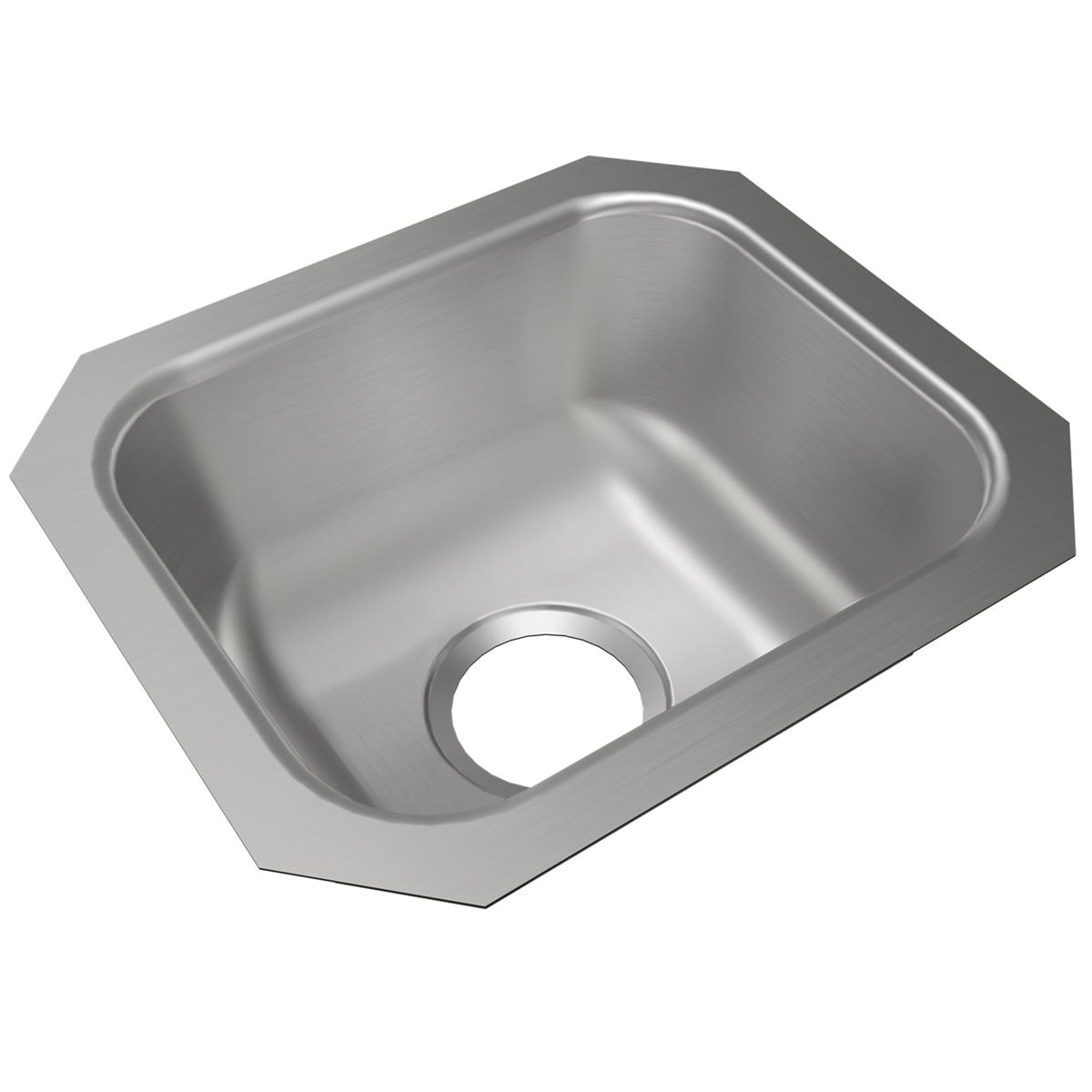 Elkay Dayton Single Bowl Undermount Kitchen and Laundry Room Sink with Dimensions 14-1/2 Inches by 12-1/2 Inches by 6-1/2 Inches