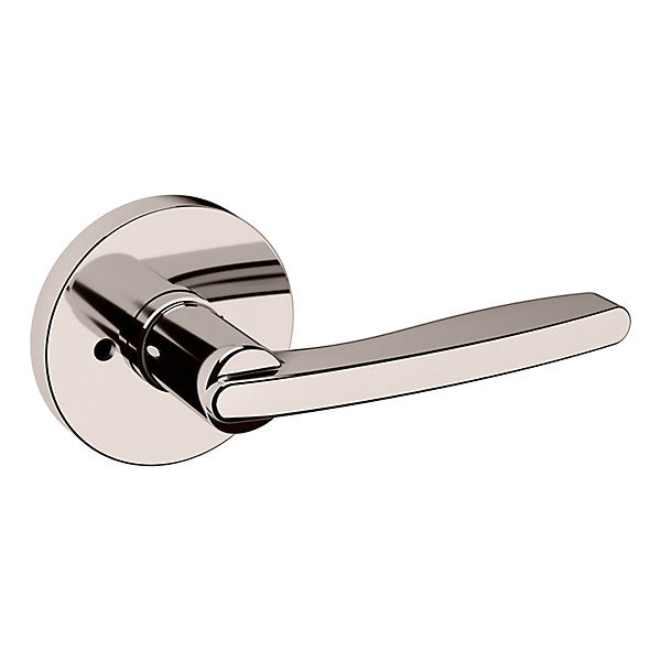 Baldwin Contemporary Tubular Lever Set with 5046 Round Rose for Doors
