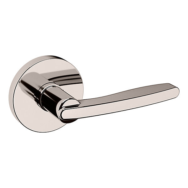 Baldwin Contemporary Tubular Lever Set with 5046 Round Rose for Doors